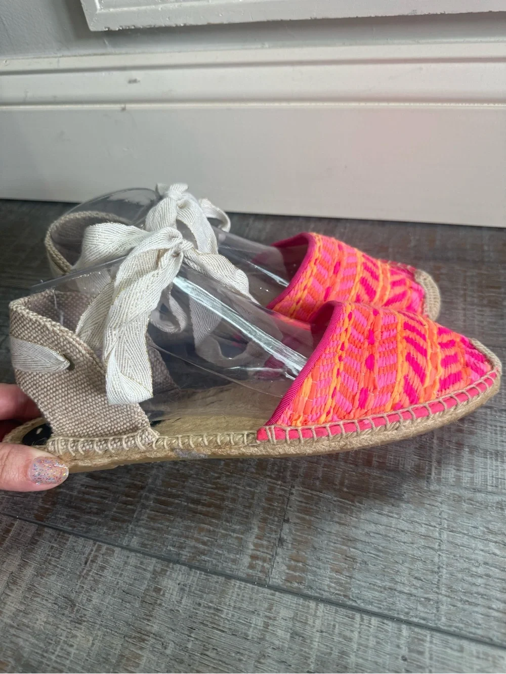 Soludos Malhoa Kent espadrilles ankle tie Anthropologie sz10